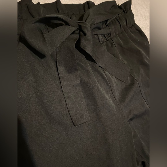 Tie waist black pants size S - Picture 2 of 6